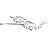 Stredný tlmič výfuku BOSAL 282-563