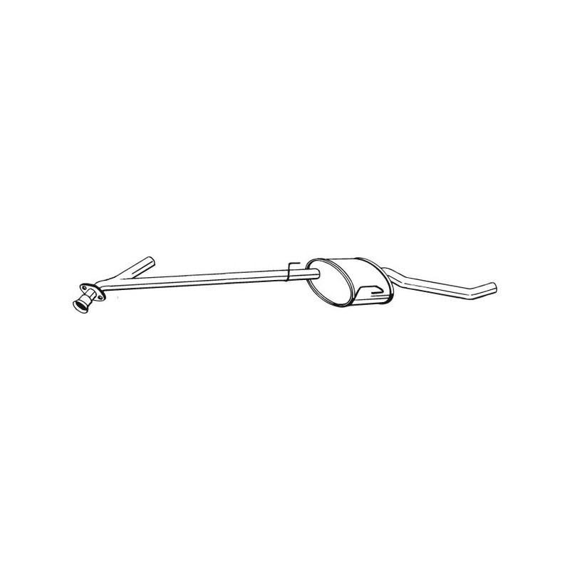 Stredný tlmič výfuku BOSAL 283-543