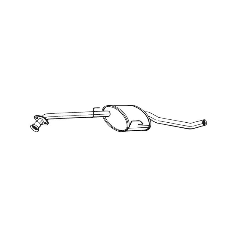 Stredný tlmič výfuku BOSAL 283-753