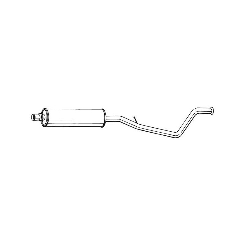 Stredný tlmič výfuku BOSAL 283-969