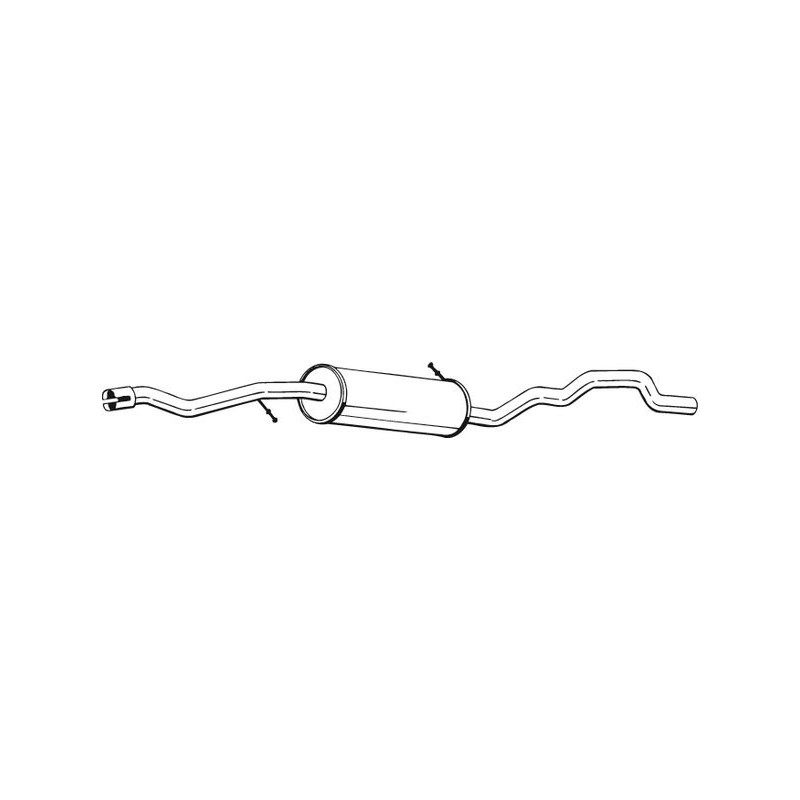 Stredný tlmič výfuku BOSAL 288-305