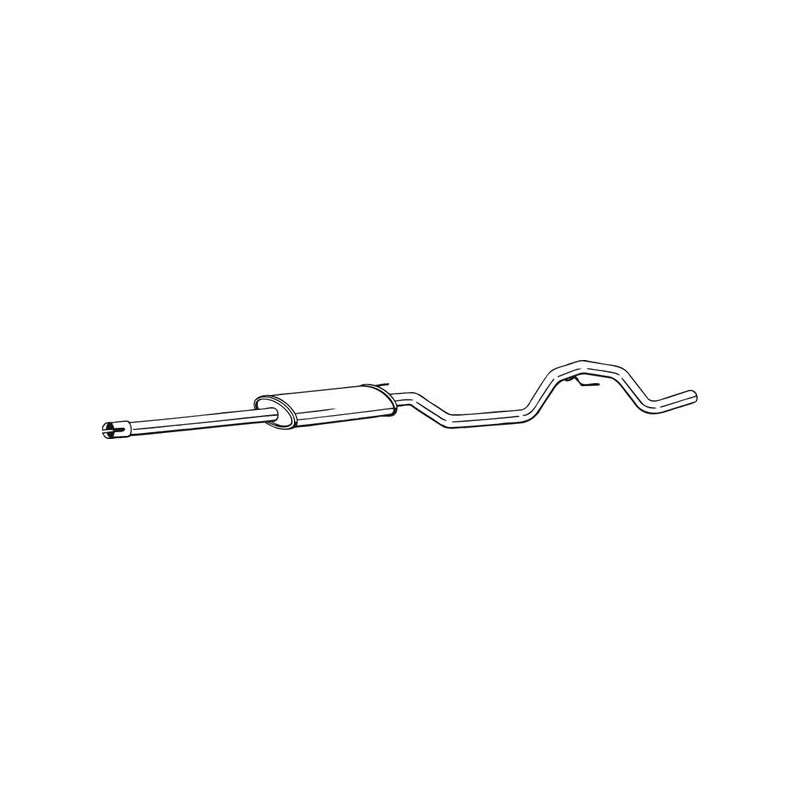 Stredný tlmič výfuku BOSAL 292-039