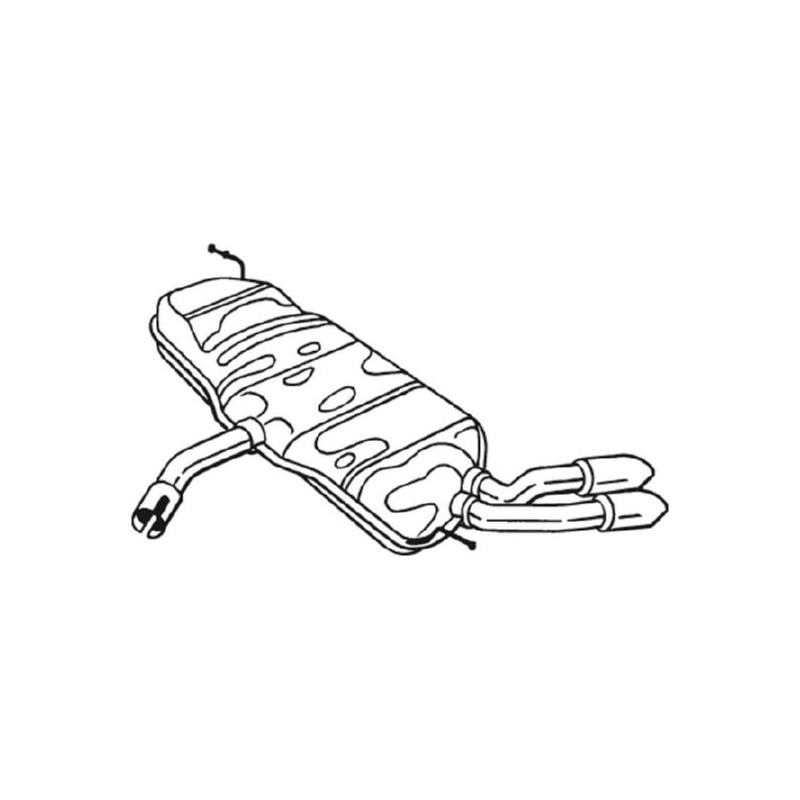 Koncový tlmič výfuku BOSAL 233-707