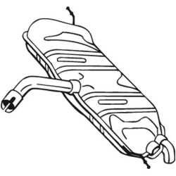 Koncový tlmič výfuku BOSAL 233-803