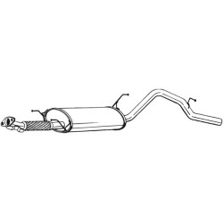 Koncový tlmič výfuku BOSAL 285-311