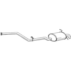 Koncový tlmič výfuku BOSAL 286-057