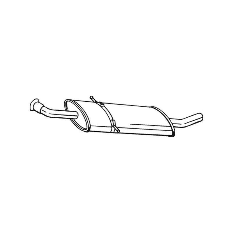 Stredný tlmič výfuku BOSAL 175-017