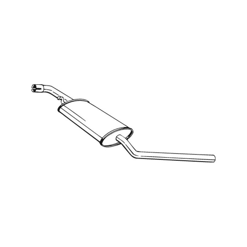 Stredný tlmič výfuku BOSAL 281-463