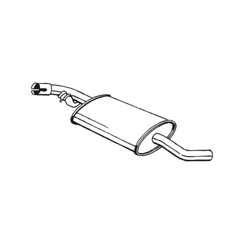 Stredný tlmič výfuku BOSAL 281-601