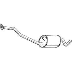 Stredný tlmič výfuku BOSAL 281-845