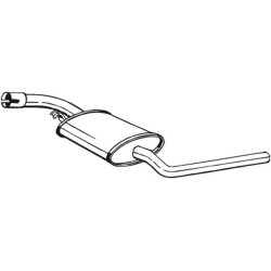 Stredný tlmič výfuku BOSAL 281-891