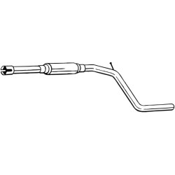 Stredný tlmič výfuku BOSAL 281-949