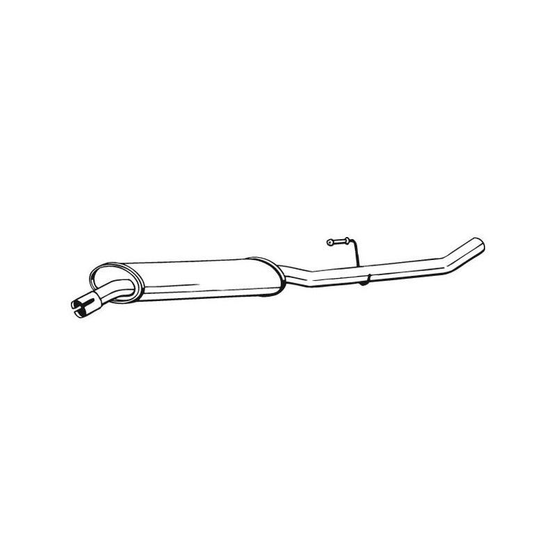 Stredný tlmič výfuku BOSAL 283-307