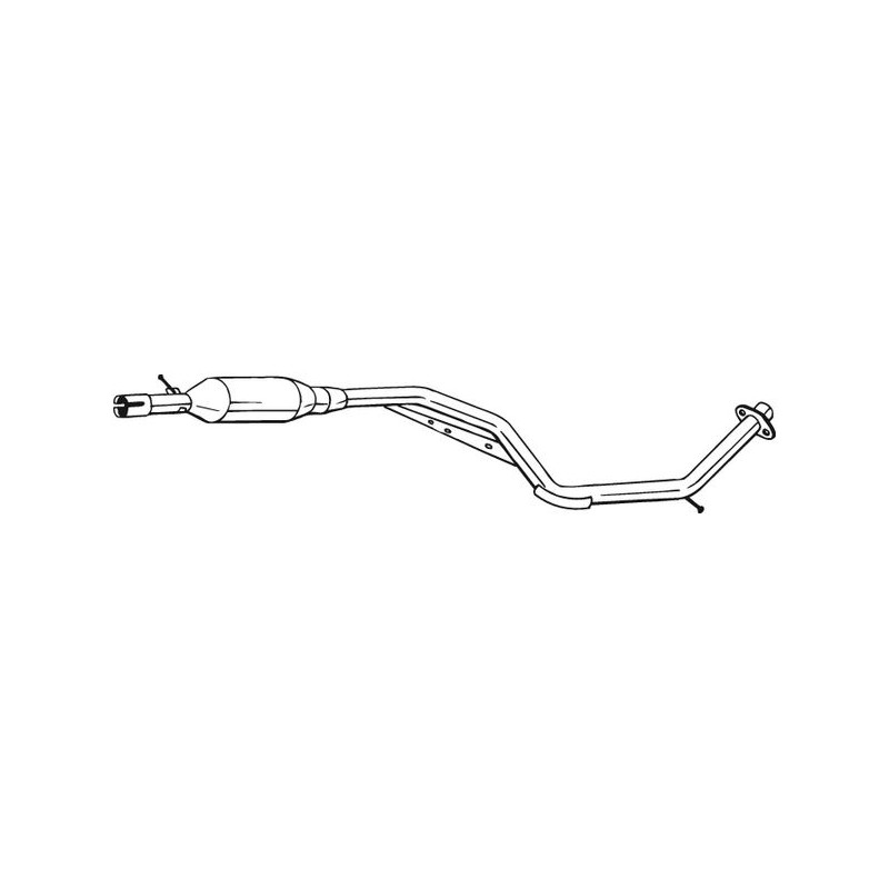Stredný tlmič výfuku BOSAL 284-393