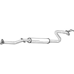 Stredný tlmič výfuku BOSAL 285-129