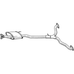 Stredný tlmič výfuku BOSAL 285-387