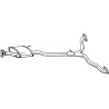 Stredný tlmič výfuku BOSAL 285-387