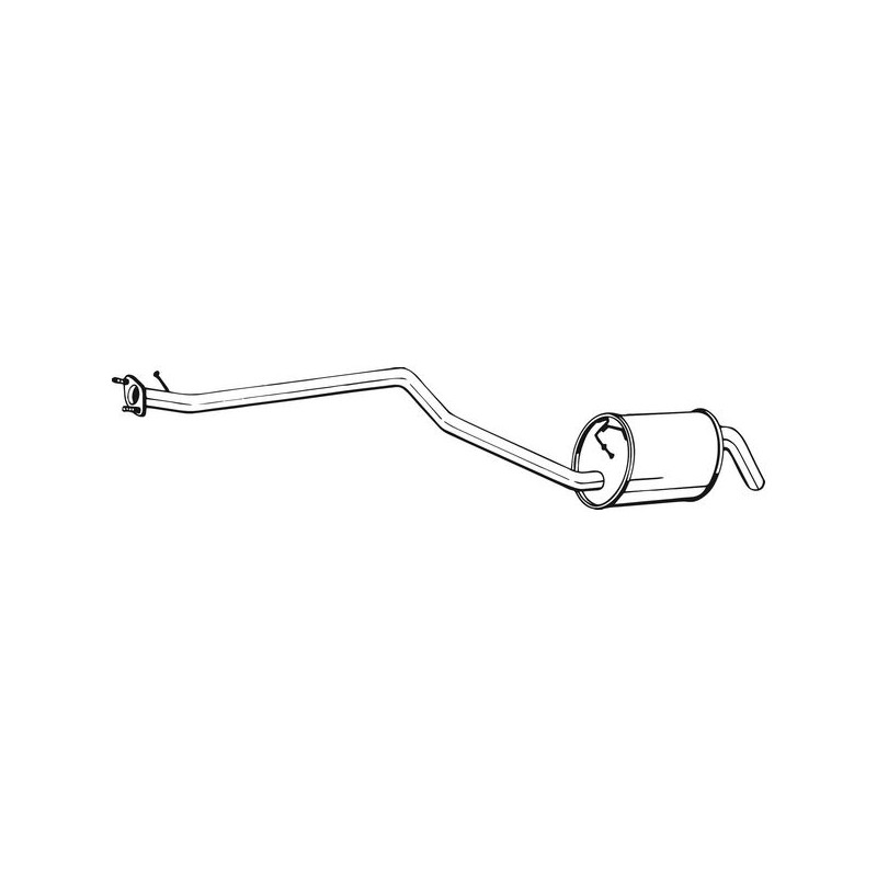 Stredný tlmič výfuku BOSAL 287-111