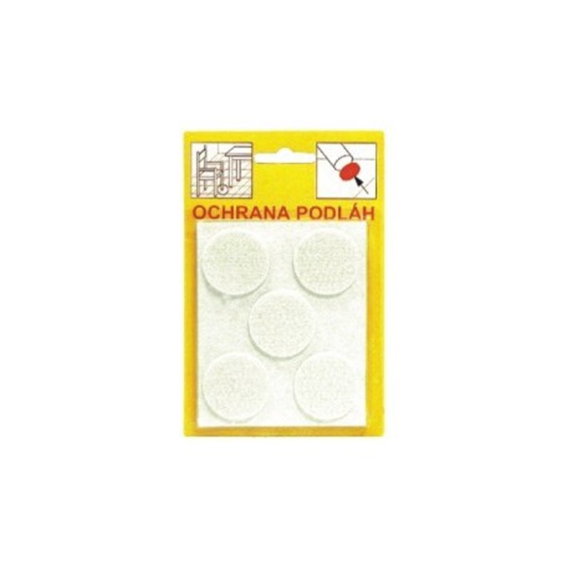Trebor Filcové podložky - biela 32x3mm 110  110